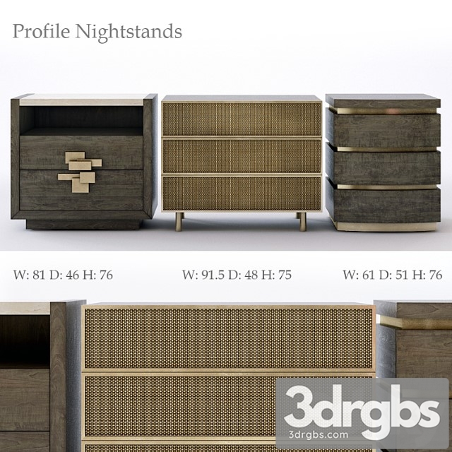 Bernhardt profile nightstand 2