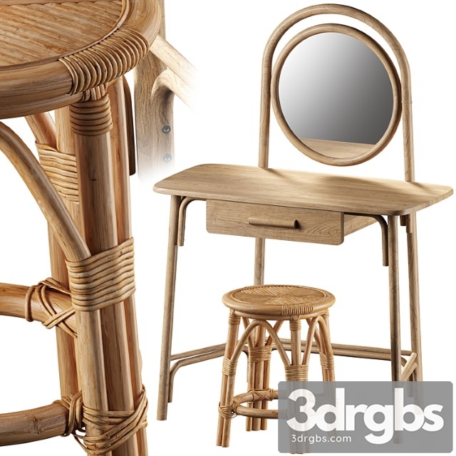 Dressing table marika and chair katni la redoute interieurs