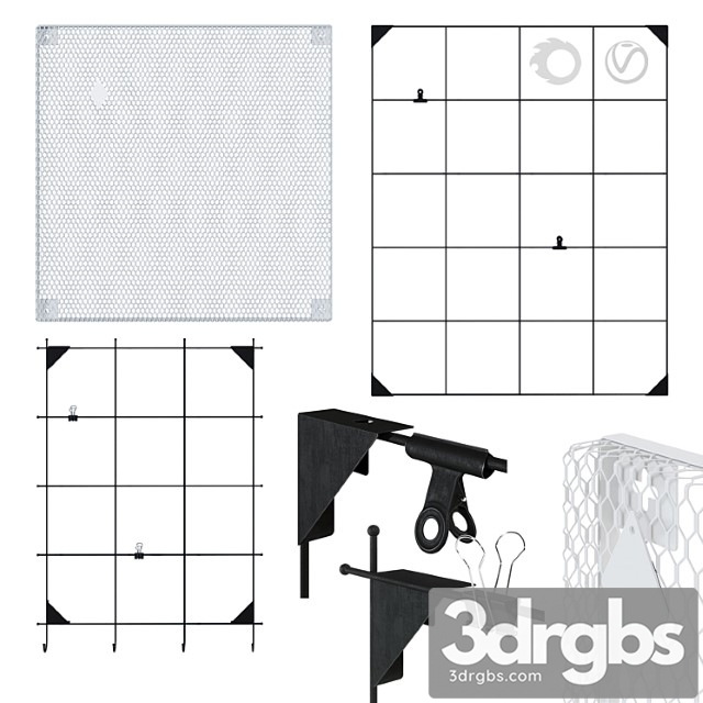 Ikea - lattices for notes and photographs on the wall (3 pcs.)