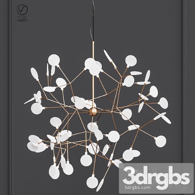 Chandelier heracleum gold