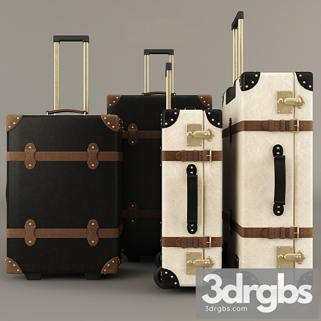 Globe-trotter suitcases