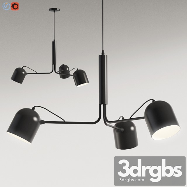 Liang Pendant Lamp Metal Black