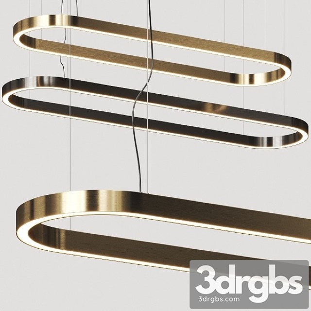 Euroluce Lampadari Profile Oval Pendant Lamp