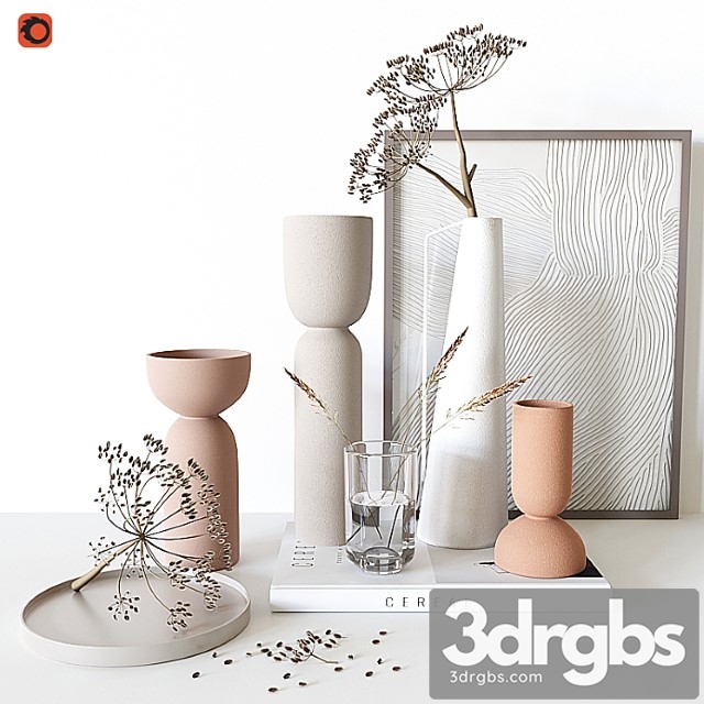 Decorative Set With Vase 24