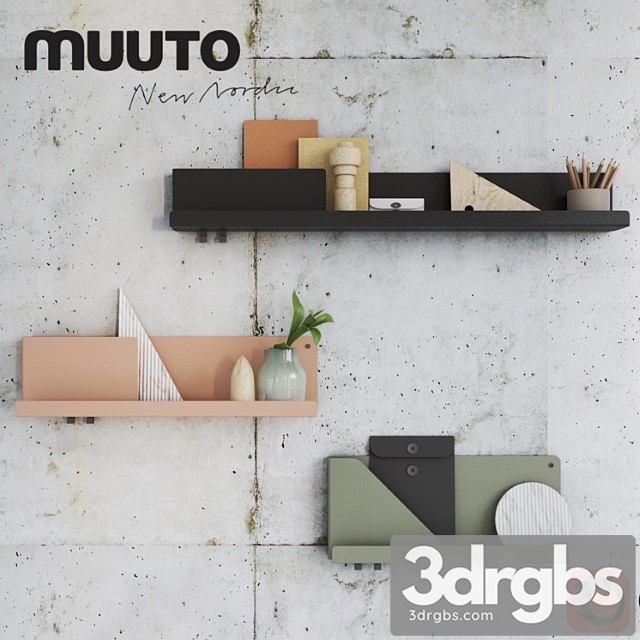 Mutto Folded Shelves With Decor