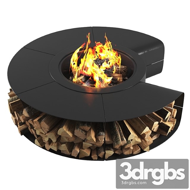 Outdoor fire pit omega