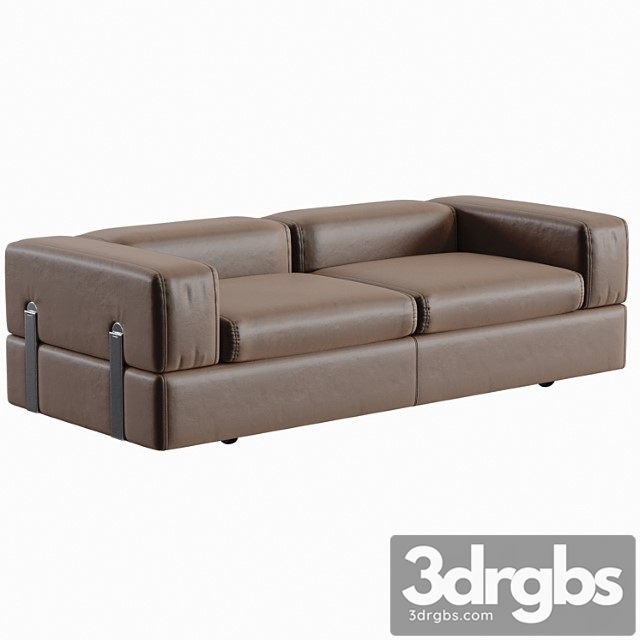 Daybed Sofa 711 By Tito Agnoli For Cinova In Brown Leather