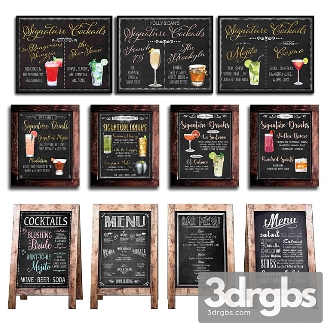 Chalkboard for cafe 1