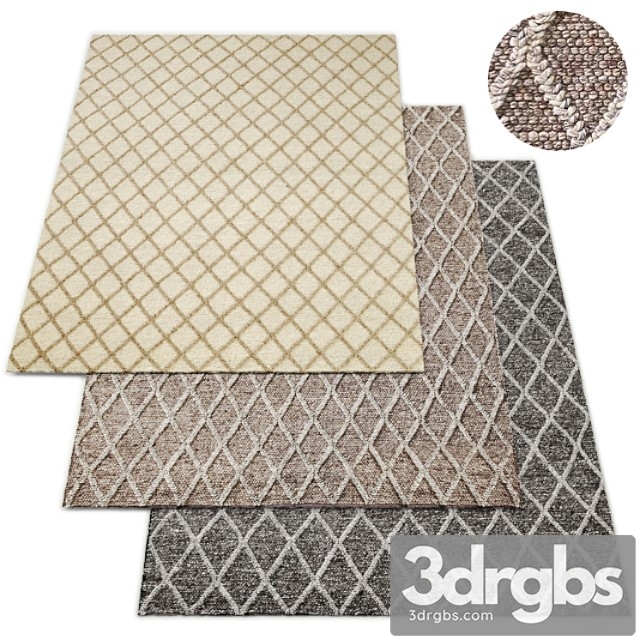 Braided Diamante Flatweave Collection Rug RH