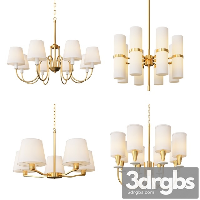 Four Nice Classic Chandeliers 