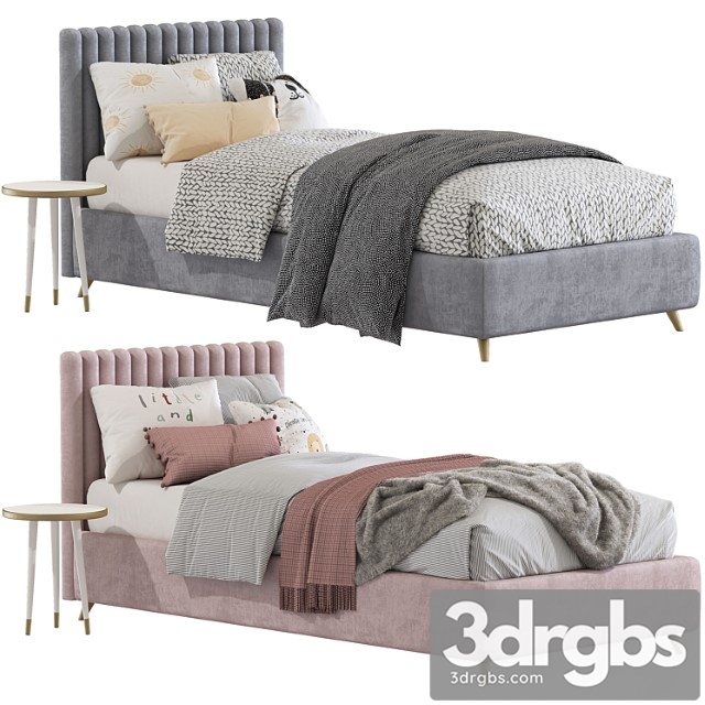 Bed with upholstered headboard 225