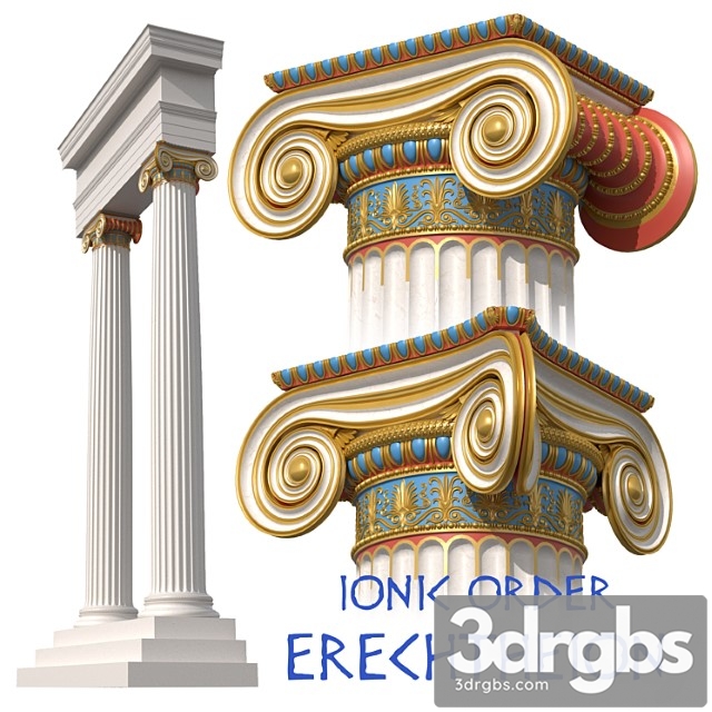 Ionic order erechtheion column