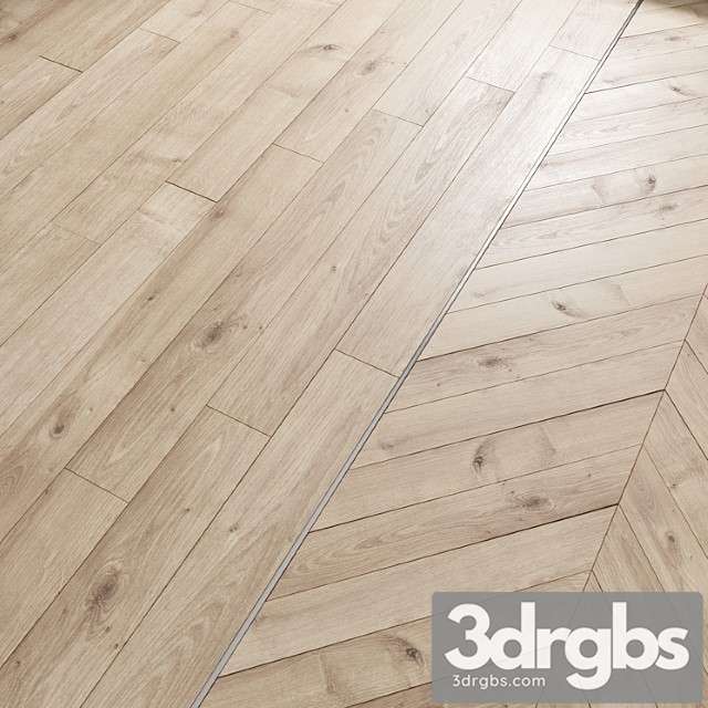 Ave floor lighten oak (laminate and chevron tiles)