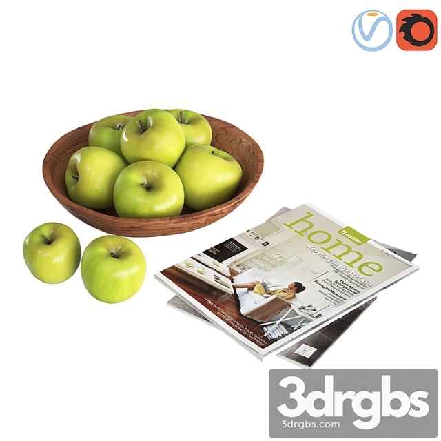 Fruit bowls green apples