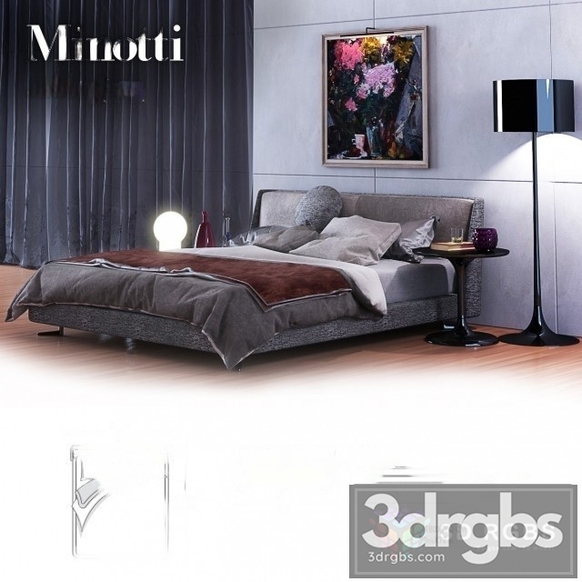 Minotti Spencer Bed 04