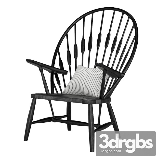 Peacock Lounge Chair Pp550 Black