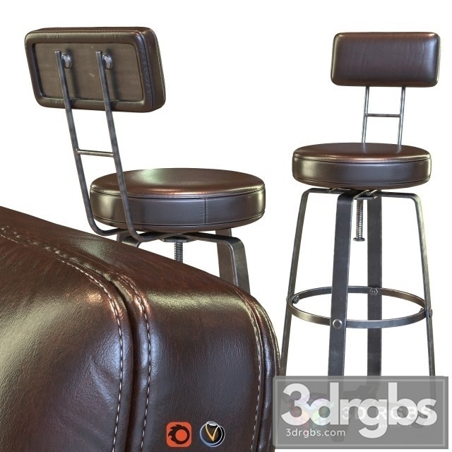 Iron Bar Counter Stool