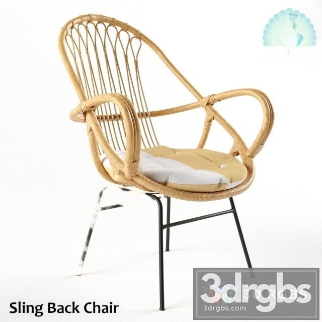 Sling Back Arm Chair