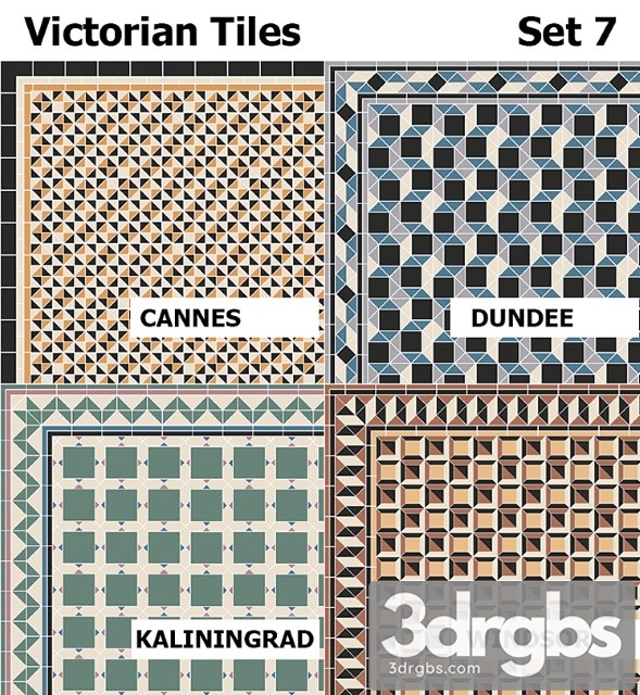 Topcer victorian tiles set7