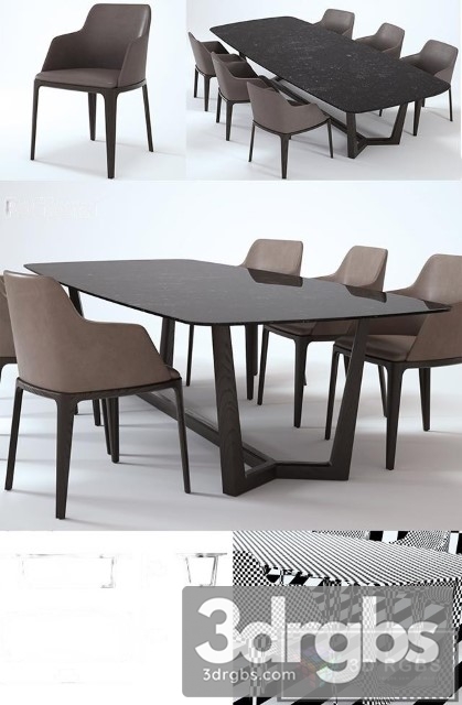 Poliform Concorde Grace Dining Table