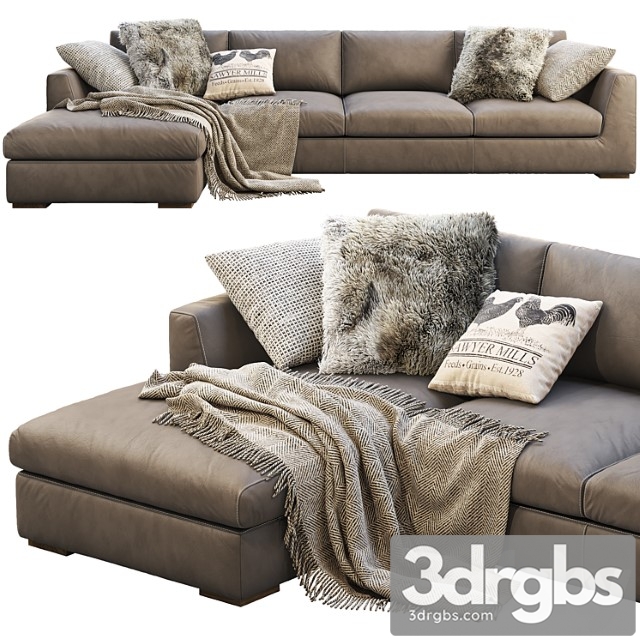 Rh Modena Taper Arm Chaise Sectional Sofa