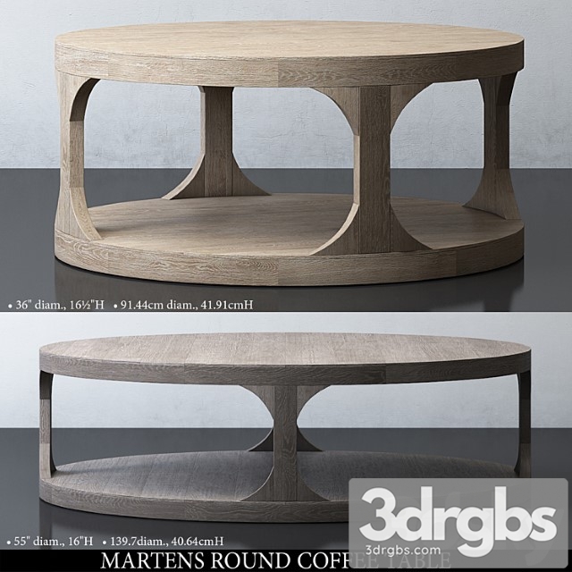 Martens round coffee table 2