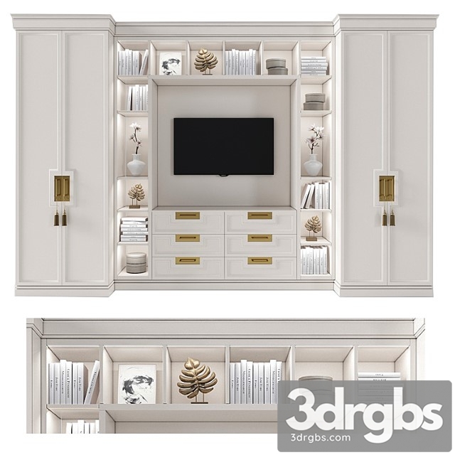 Cabinet with tv area 3