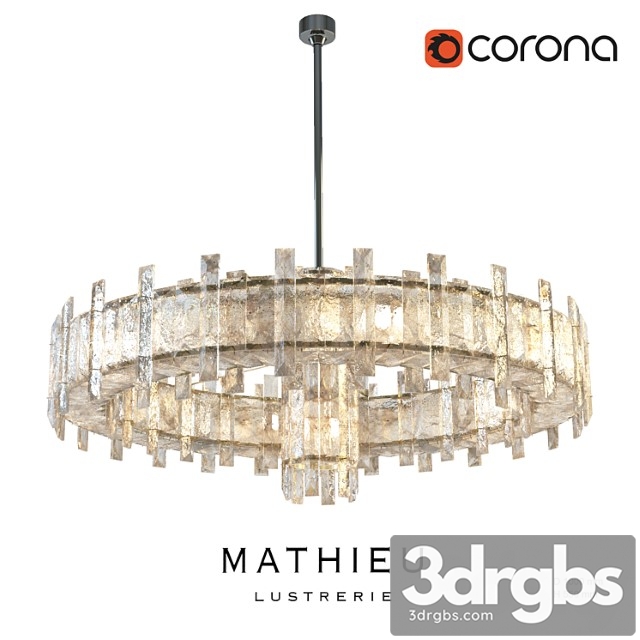 Regis Mathieu Lustrerie Saturne Chandelier