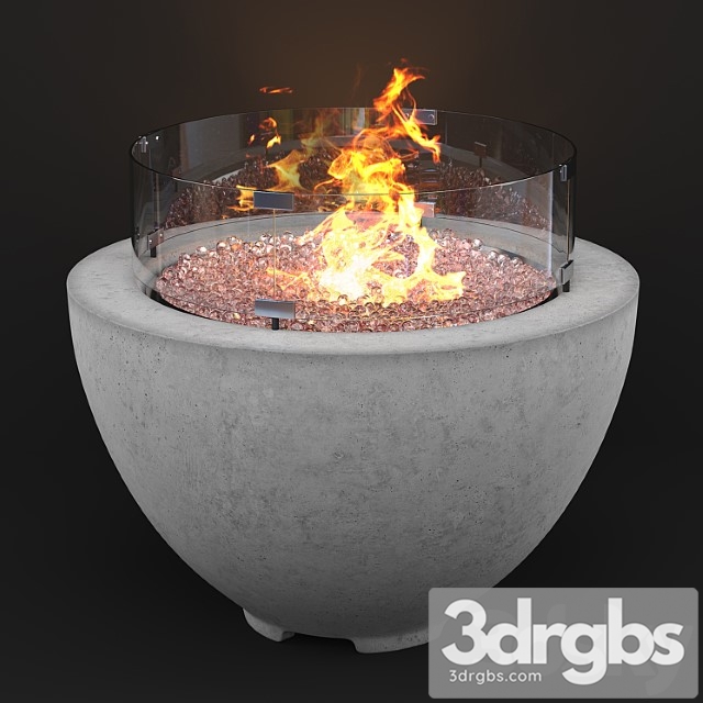 Wyfair cove concrete propane natural gas fire pit