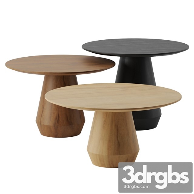 Charlotte triple center coffee tables by collector