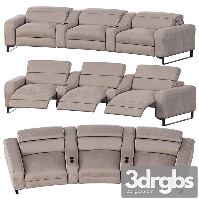 Laurie Theater Curved Armchair Sofa By Brazzisofas