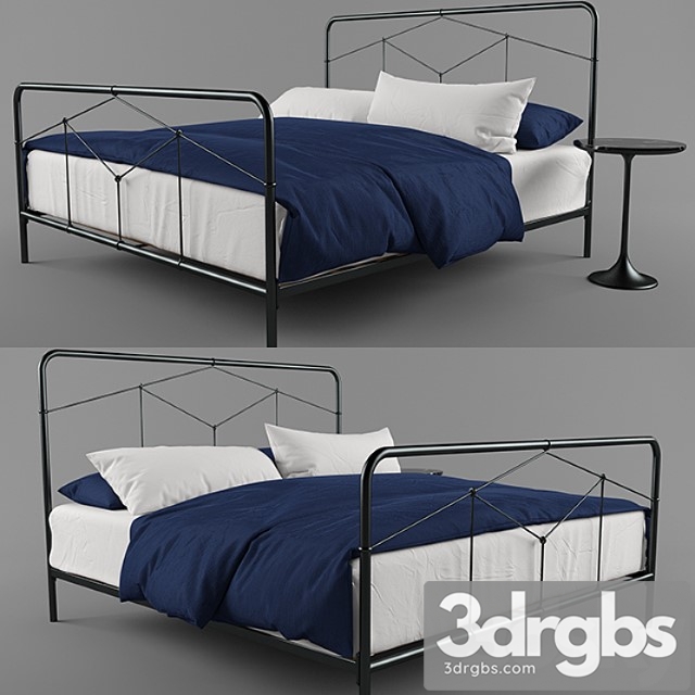 Crate Barrel Casey Iron Bed 2