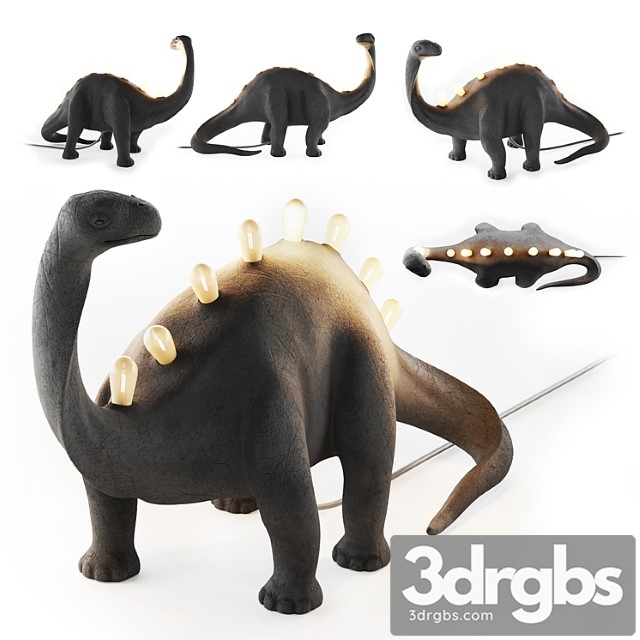 Seletti jurassic lamp bronto