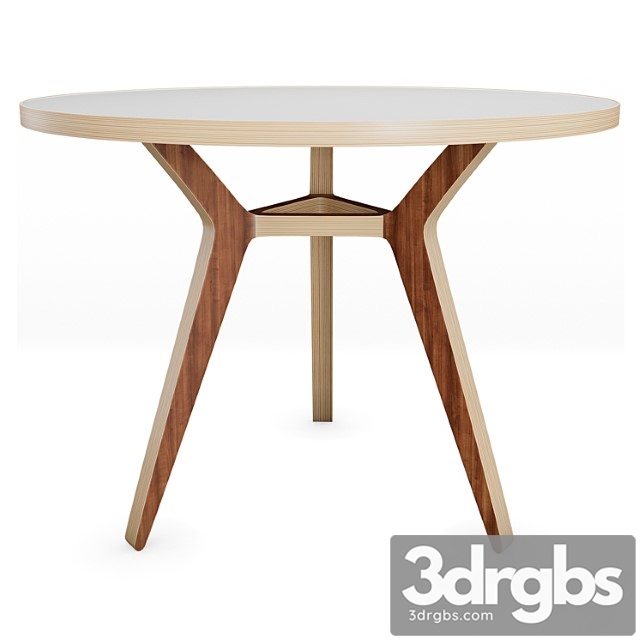 Table taby walnut white 100 unika moblar 2