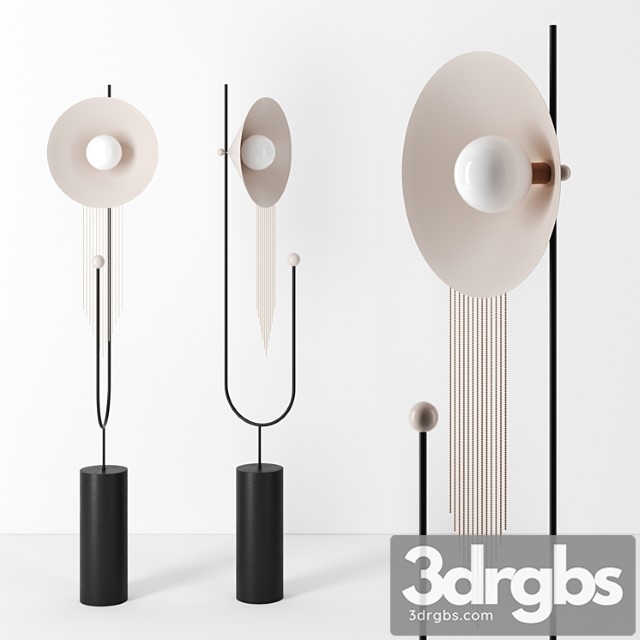 Floor Lamp With Hair by Adir Yakobi