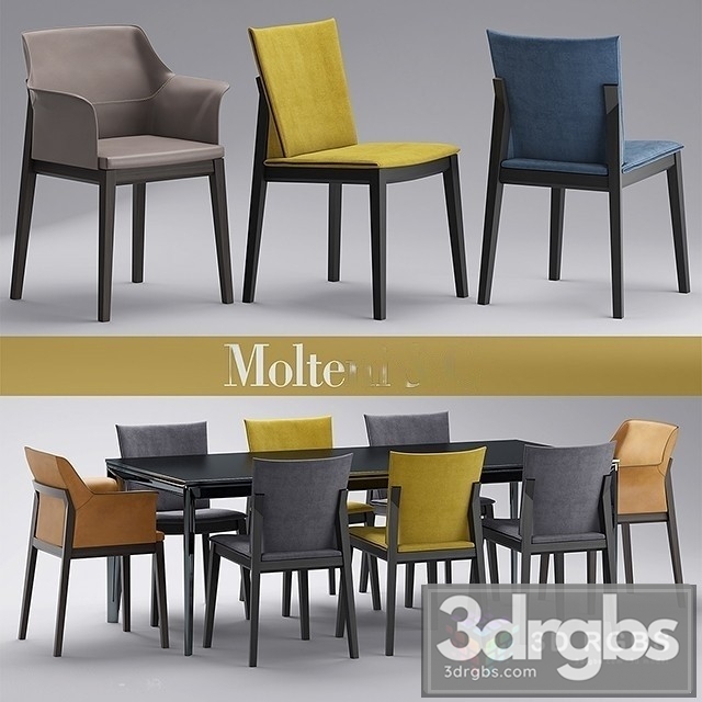 Table and Chairs Molteni Chairs Breva Tivan