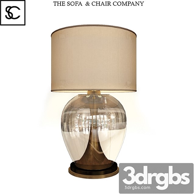 Concave Brass Table Lamp