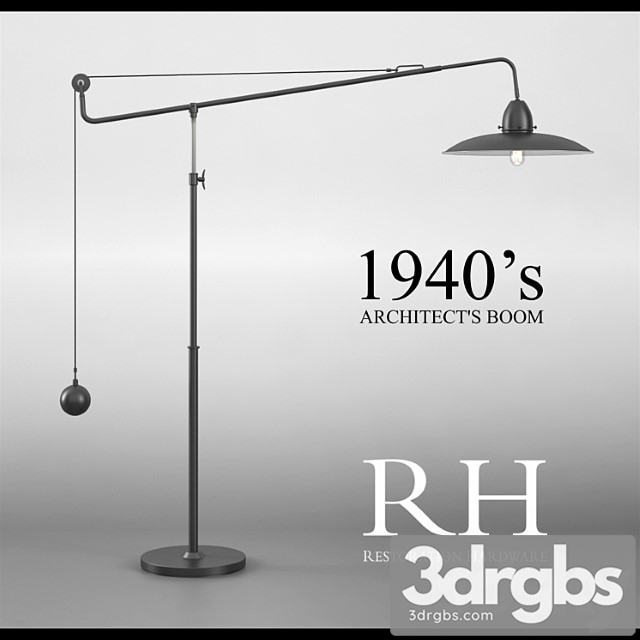 Rh 1940s Architect S Boom Floor Lamp