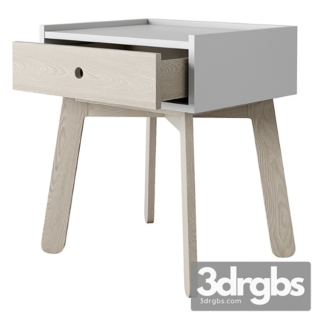 Crate and barrel lamont two-tone nightstand
