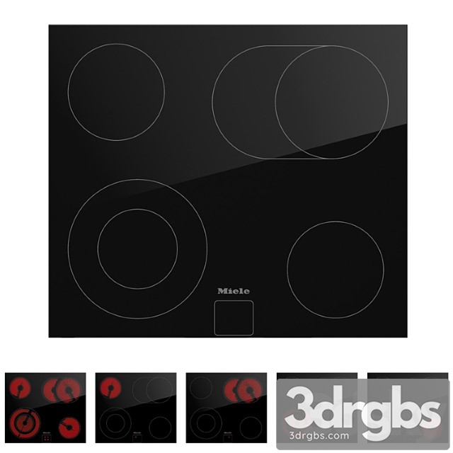 Ceramic electric hob miele km 6017 550 mm