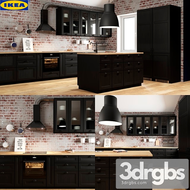 Kitchen Ikea Laxarby 1