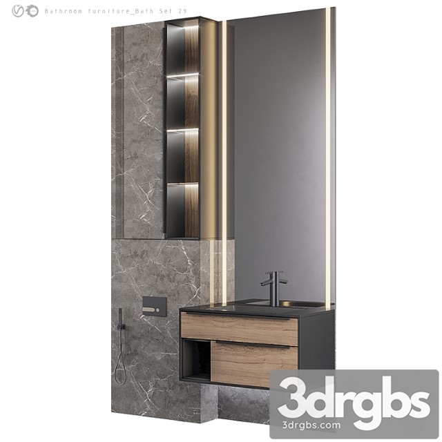 Bathroom furniture bath set 29