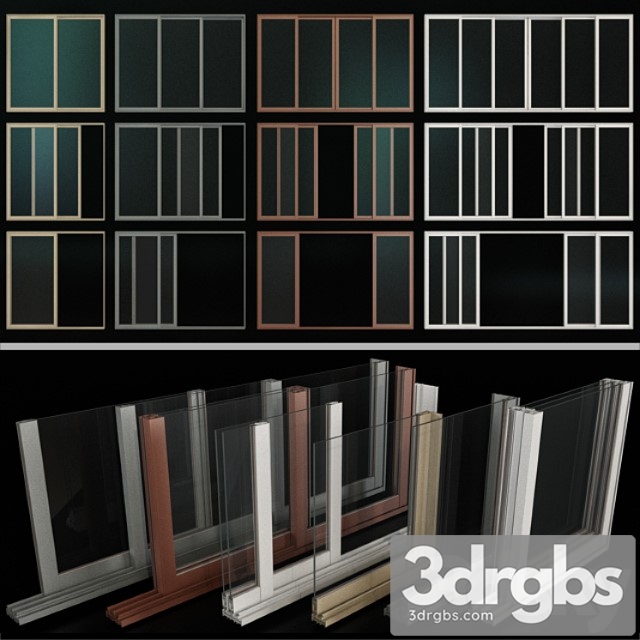 Sliding Stained Glass Aluminum Windows