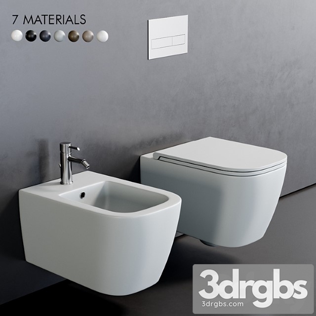 Esedra by Sdr Ceramiche Quadra Wall Hung Wc 2