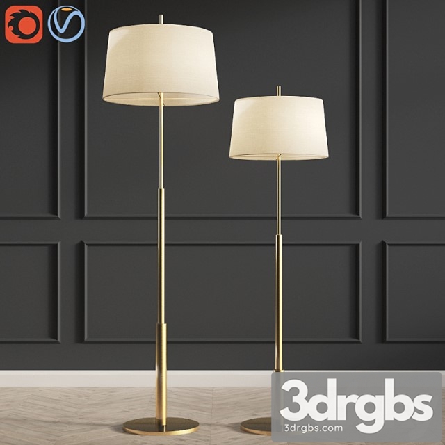 Floor lamp diana santa & cole gold