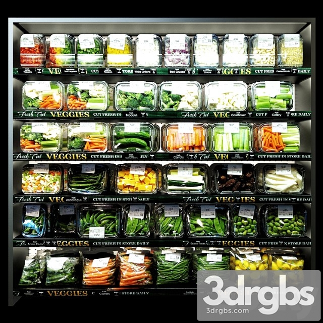 Shelves With Vegetables