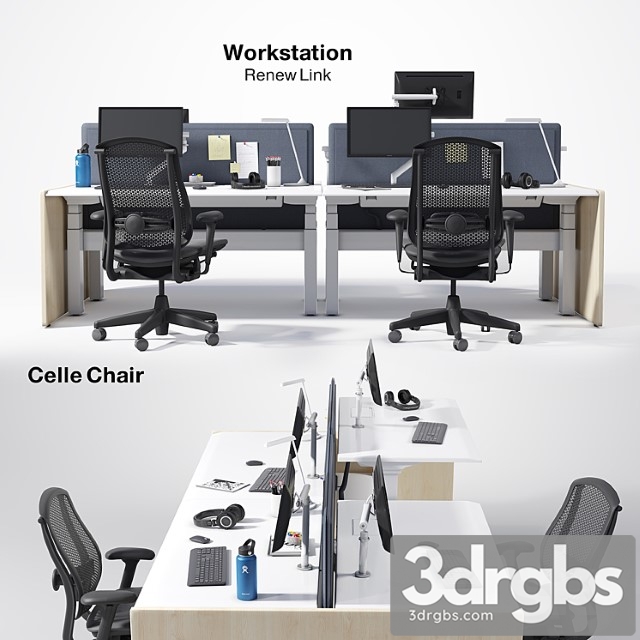 Renew link workstation & celle chair 2