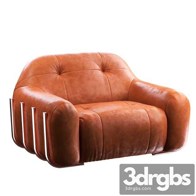 Brace Leather Chair 1