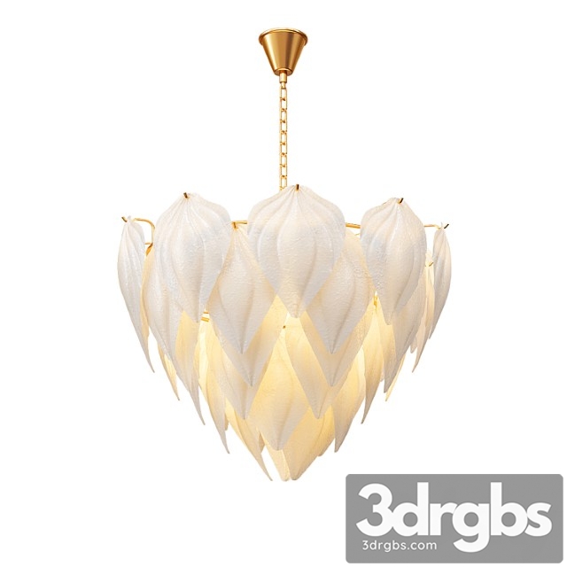 Fashion design art decorative glass leaf chandelier