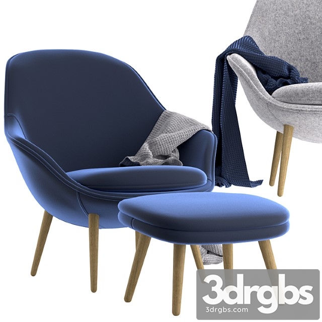 Arm chair Boconcept-adelaide living chair + adelaide footstool